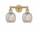 Belfast - 2 Light - 15 inch - Brushed Brass - Bath Vanity Light (3442|616-2W-BB-G105)