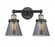 Cone - 2 Light - 15 inch - Black Antique Brass - Bath Vanity Light (3442|616-2W-BAB-G63)