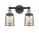 Bell - 2 Light - 14 inch - Black Antique Brass - Bath Vanity Light (3442|616-2W-BAB-G58)