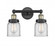 Bell - 2 Light - 14 inch - Black Antique Brass - Bath Vanity Light (3442|616-2W-BAB-G52)