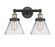 Cone - 2 Light - 17 inch - Black Antique Brass - Bath Vanity Light (3442|616-2W-BAB-G42)
