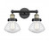 Olean - 2 Light - 16 inch - Black Antique Brass - Bath Vanity Light (3442|616-2W-BAB-G324)