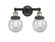 Beacon - 2 Light - 15 inch - Black Antique Brass - Bath Vanity Light (3442|616-2W-BAB-G204-6)