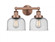 Bell - 2 Light - 17 inch - Antique Copper - Bath Vanity Light (3442|616-2W-AC-G74)