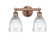 Brookfield - 2 Light - 15 inch - Antique Copper - Bath Vanity Light (3442|616-2W-AC-G442)
