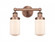 Dover - 2 Light - 14 inch - Antique Copper - Bath Vanity Light (3442|616-2W-AC-G311)