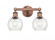 Athens - 2 Light - 15 inch - Antique Copper - Bath Vanity Light (3442|616-2W-AC-G124-6)