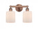 Cobbleskill - 2 Light - 14 inch - Antique Copper - Bath Vanity Light (3442|616-2W-AC-G111)