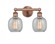 Belfast - 2 Light - 15 inch - Antique Copper - Bath Vanity Light (3442|616-2W-AC-G105)