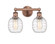 Belfast - 2 Light - 15 inch - Antique Copper - Bath Vanity Light (3442|616-2W-AC-G1013)