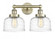 Bell - 2 Light - 17 inch - Antique Brass - Bath Vanity Light (3442|616-2W-AB-G713)