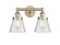 Cone - 2 Light - 15 inch - Antique Brass - Bath Vanity Light (3442|616-2W-AB-G64)