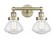 Olean - 2 Light - 16 inch - Antique Brass - Bath Vanity Light (3442|616-2W-AB-G324)