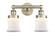 Canton - 2 Light - 14 inch - Antique Brass - Bath Vanity Light (3442|616-2W-AB-G181S)