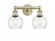 Athens - 2 Light - 15 inch - Antique Brass - Bath Vanity Light (3442|616-2W-AB-G124-6)