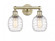 Belfast - 2 Light - 15 inch - Antique Brass - Bath Vanity Light (3442|616-2W-AB-G1013)