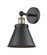Appalachian - 1 Light - 8 inch - Black Antique Brass - Sconce (3442|616-1W-BAB-M13-BK)