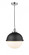 Edison - 1 Light - 13 inch - Polished Chrome - Mini Pendant (3442|616-1PH-PC-HFS-121-BK)
