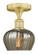 Fenton - 1 Light - 7 inch - Satin Gold - Semi-Flush Mount (3442|616-1F-SG-G96)