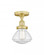 Olean - 1 Light - 7 inch - Satin Gold - Semi-Flush Mount (3442|616-1F-SG-G324)
