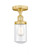 Dover - 1 Light - 5 inch - Satin Gold - Semi-Flush Mount (3442|616-1F-SG-G312)