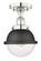Edison - 1 Light - 7 inch - Polished Nickel - Semi-Flush Mount (3442|616-1F-PN-HFS-62-BK)