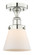 Cone - 1 Light - 6 inch - Polished Nickel - Semi-Flush Mount (3442|616-1F-PN-G61)