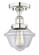 Oxford - 1 Light - 7 inch - Polished Nickel - Semi-Flush Mount (3442|616-1F-PN-G532)