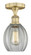 Eaton - 1 Light - 6 inch - Brushed Brass - Semi-Flush Mount (3442|616-1F-BB-G82)
