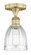 Brookfield - 1 Light - 6 inch - Brushed Brass - Semi-Flush Mount (3442|616-1F-BB-G442)