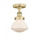 Olean - 1 Light - 7 inch - Brushed Brass - Semi-Flush Mount (3442|616-1F-BB-G321)