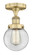Beacon - 1 Light - 6 inch - Brushed Brass - Semi-Flush Mount (3442|616-1F-BB-G202-6)