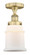 Canton - 1 Light - 6 inch - Brushed Brass - Semi-Flush Mount (3442|616-1F-BB-G181)