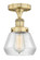 Fulton - 1 Light - 7 inch - Brushed Brass - Semi-Flush Mount (3442|616-1F-BB-G172)
