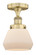 Fulton - 1 Light - 7 inch - Brushed Brass - Semi-Flush Mount (3442|616-1F-BB-G171)