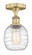 Belfast - 1 Light - 6 inch - Brushed Brass - Semi-Flush Mount (3442|616-1F-BB-G1013)