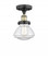 Olean - 1 Light - 7 inch - Black Antique Brass - Semi-Flush Mount (3442|616-1F-BAB-G322)