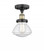 Olean - 1 Light - 7 inch - Black Antique Brass - Semi-Flush Mount (3442|616-1F-BAB-G324)