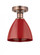Plymouth - 1 Light - 8 inch - Antique Copper - Semi-Flush Mount (3442|616-1F-AC-MBD-75-RD)