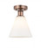 Berkshire - 1 Light - 8 inch - Antique Copper - Semi-Flush Mount (3442|616-1F-AC-GBC-81)