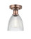 Castile - 1 Light - 6 inch - Antique Copper - Semi-Flush Mount (3442|616-1F-AC-G382)