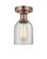 Caledonia - 1 Light - 5 inch - Antique Copper - Semi-Flush Mount (3442|616-1F-AC-G259)