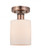 Cobbleskill - 1 Light - 5 inch - Antique Copper - Semi-Flush Mount (3442|616-1F-AC-G111)