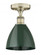 Plymouth - 1 Light - 8 inch - Antique Brass - Semi-Flush Mount (3442|616-1F-AB-MBD-75-GR)