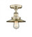 Edison - 1 Light - 8 inch - Antique Brass - Semi-Flush Mount (3442|616-1F-AB-M4-AB)