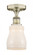 Ellery - 1 Light - 5 inch - Antique Brass - Semi-Flush Mount (3442|616-1F-AB-G391)