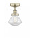 Olean - 1 Light - 7 inch - Antique Brass - Semi-Flush Mount (3442|616-1F-AB-G324)