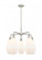 Cindyrella - 5 Light - 25 inch - Satin Nickel - Chandelier (3442|516-5CR-SN-G651-7)