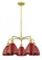 Plymouth - 5 Light - 26 inch - Satin Gold - Chandelier (3442|516-5CR-SG-MBD-75-RD)