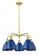 Plymouth - 5 Light - 26 inch - Satin Gold - Chandelier (3442|516-5CR-SG-MBD-75-BL)
